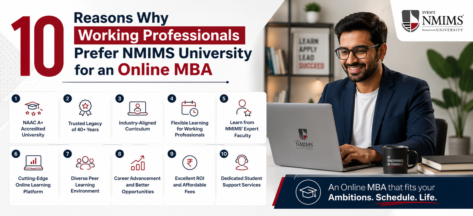 10 Reasons Why Working Professionals Prefer NMIMS University for an Online MBA