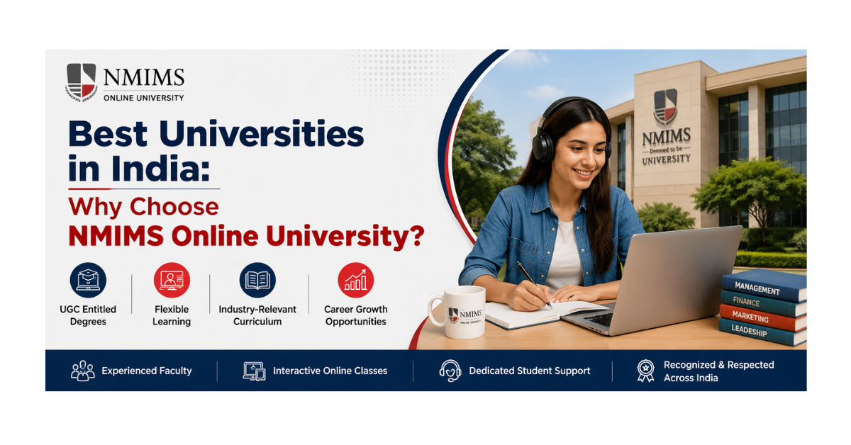 Best Universities in India – NMIMS Online University with flexible online learning and career-focused education